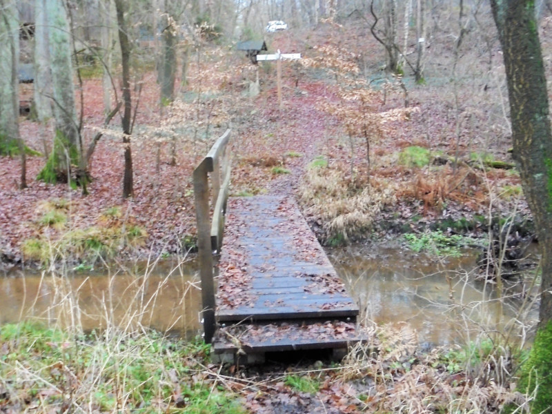 Wegbrücke über den Grieboer Bach Foto Grieboer Bach